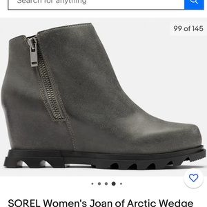 Sorel Size 8.5 Wedge Color Quarry (Grey)